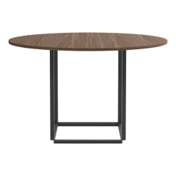 Table en noyer marron 120cm Florence - New Works