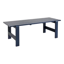 Table en pin laqué bleu métal 230 x 83 x 74 cm Weekday - Hay
