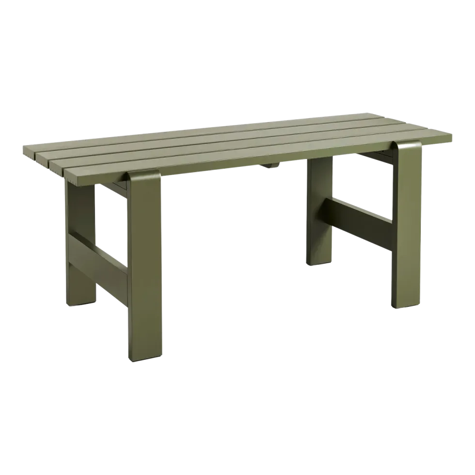 Table en pin laqué olive 180 x 66 x 74 cm Weekday - Hay