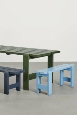 Table en pin laqué olive 230 x 83 x 74 cm Weekday - Hay