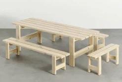 Table en pin laqué 230 x 83 x 74 cm Weekday - Hay