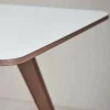 Table en stratifié fenix noir et noyer massif huilé 95 x 170 cm New Mood - Bolia