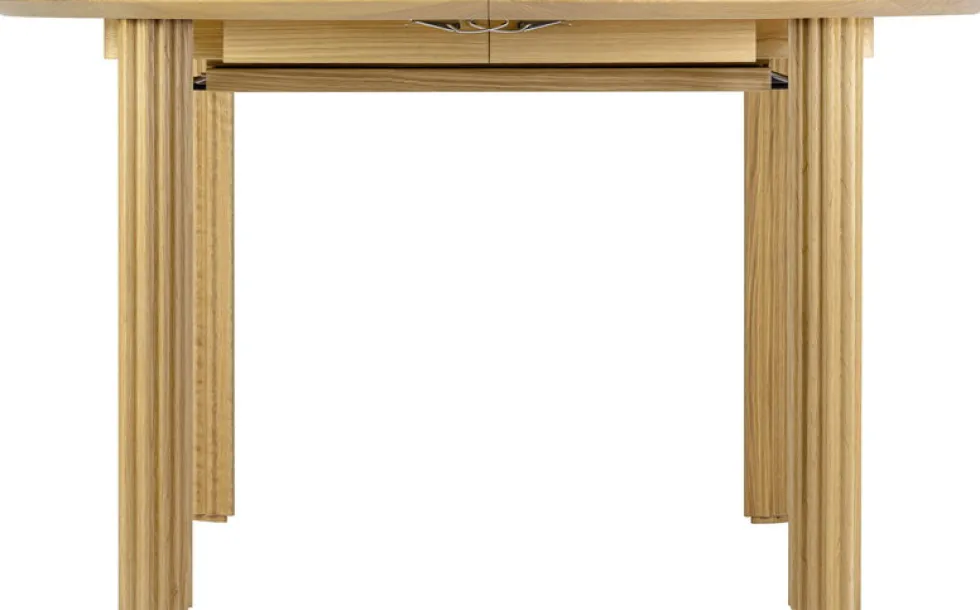 Table extensible en chêne naturel 132/202 x 74 cm Comfort Circle - UMAGE