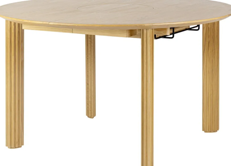 Table extensible en chêne naturel 132/202 x 74 cm Comfort Circle - UMAGE
