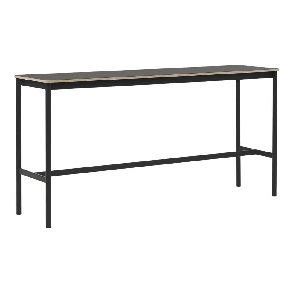 Table haute blanc et noir 50 x 190 x 95 cm Base - Muuto