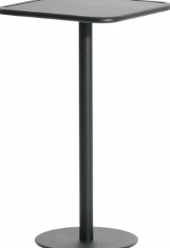 Table haute carrée outdoor noire Week end - Petite friture