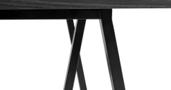 Table haute en acier noire L160 cm Loop Stand High - HAY
