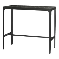 Table haute en aluminium noir Cut - Cane-Line