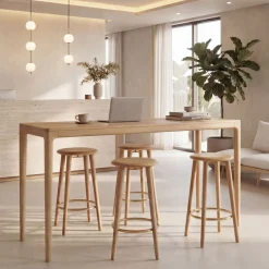 Table haute en chêne 200x60x105cm Heart'n soul - Umage