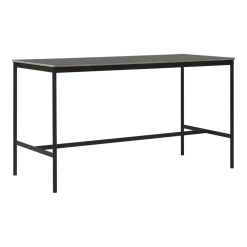 Table haute en linoléum noire contreplaqué 85 x 190 x 105 cm Base - Muuto