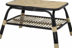 Table latérale en rotin noir Loue - Bloomingville