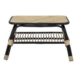Table latérale en rotin noir Loue - Bloomingville