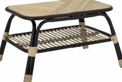 Table latérale en rotin noir Loue - Bloomingville