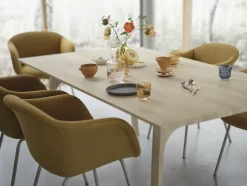Table à mager avec rallonge en chêne huilé 205x100cm Earnest - Muuto