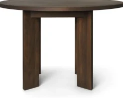 Table à manger asymétrique en hêtre marron foncé 115 cm Tarn - Ferm Living
