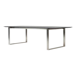 Table à manger avec extension en acier et céramique 330x100cm Edge - Cane-Line