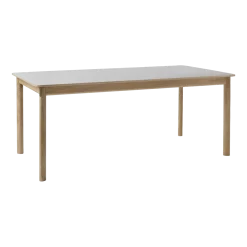 Table à manger avec rallonge en chêne blanchi stratifié Fenix 180 à 280 cm Patch HW1 - &Tradition