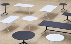 Table à manger cadre en aluminium noir 110 x 74cm About A Table - HAY