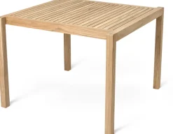 Table à manger carrée d'extérieur en teck non traité 100x98,5cm AH902 - Carl Hansen & Søn