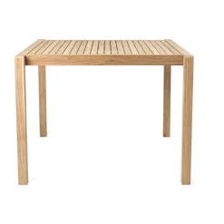 Table à manger carrée d'extérieur en teck non traité 100x98,5cm AH902 - Carl Hansen & Søn