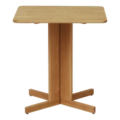 Table à manger carrée en chêne naturel 68 x 68 cm Quatrefoil - Form & Refine