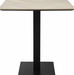 Table à manger carré en acier noire 70 cm Herringbone - Versmissen