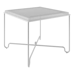 Table à manger de jardin blanc mat 90x90 cm Tropique - Gubi