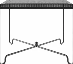 Table à manger de jardin noire 90x90 cm Tropique - Gubi