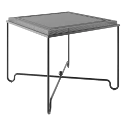 Table à manger de jardin noire 90x90 cm Tropique - Gubi