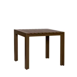 Table à manger de jardin rectangulaire en acier marron 89x80x76cm Haus - Hübsch
