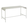Table à manger de jardin rectangulaire en fer ivoire 152x72x75cm Brenta - Nordal