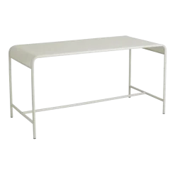 Table à manger de jardin rectangulaire en fer ivoire 152x72x75cm Brenta - Nordal