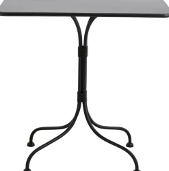 Table à manger de jardin rectangulaire en fer noir 77x52x76cm Viola - Nordal