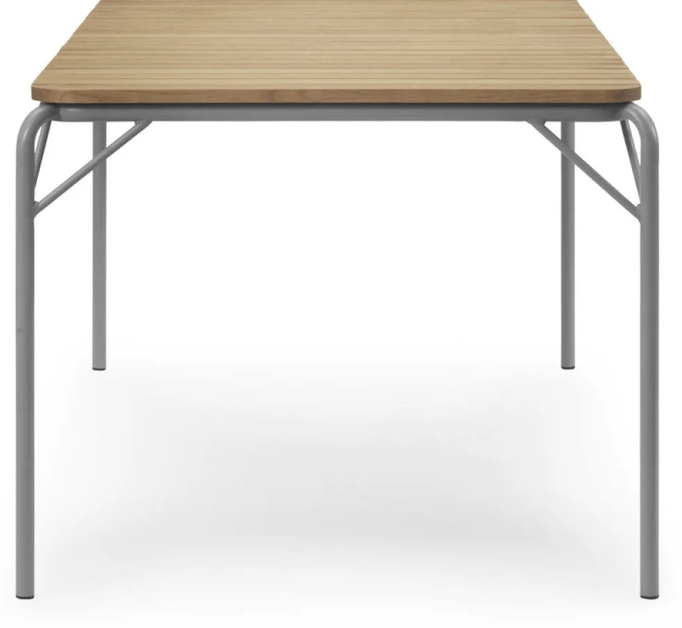 Table à manger d'extérieur en acier noir 90 x 200 cm Robinia Vig - Normann Copenhagen