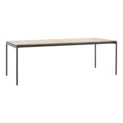 Table à manger d'extérieur en acier vert bronze 220 cm Ville AV26