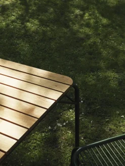 Table à manger d'extérieur en acier vert foncé 80 cm Robinia Vig - Normann Copenhagen