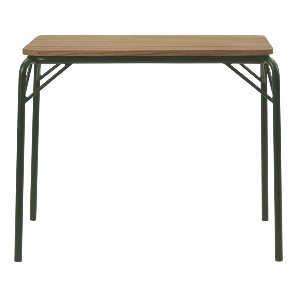 Table à manger d'extérieur en acier vert foncé 80 cm Robinia Vig - Normann Copenhagen