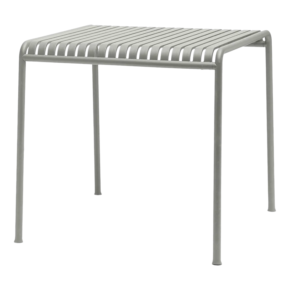 Table à manger d'extérieur en métal gris 82,5x90cm Palissade - HAY