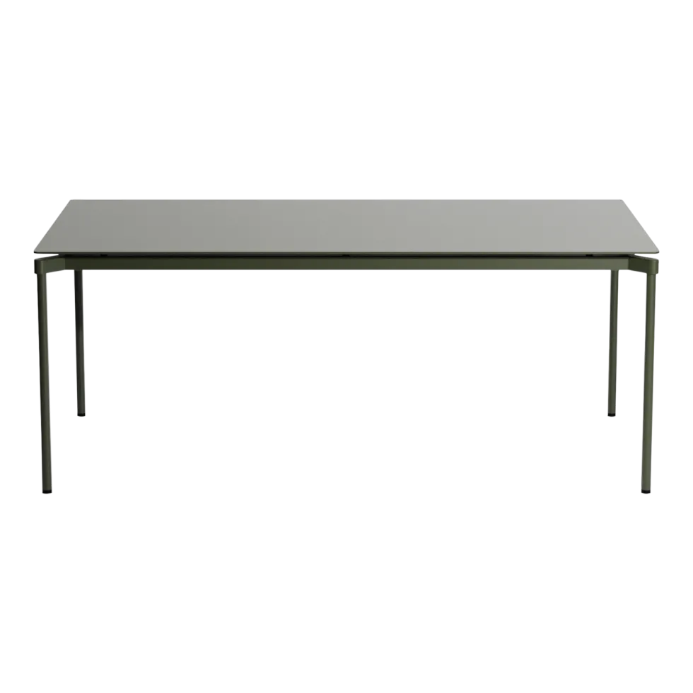 Table à manger d'extérieur vert bouteille 90x180cm Fromme - Petite friture