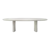 Table à manger ellipse en plâtre minéral 240x120cm Ari Ellipse - Vincent Sheppard