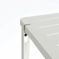 Table à manger en acier gris craie 160 x 80 x 75 cm Midi - TIPTOE