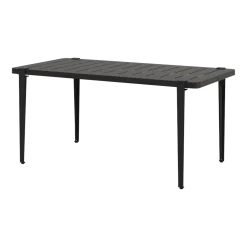 Table à manger en acier noir 160x80x75 cm Midi - TIPTOE