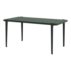 Table à manger en acier vert sapin 160 x 80 x 75 cm Midi - TIPTOE
