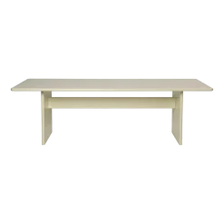 Table à manger en bois blanc 90 x 247 cm Rink - Ferm Living