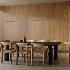 Table à manger en bois de chêne noire Galta Forte 240 - Kann Design