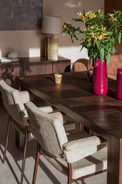 Table à manger en bois d'hévéa 180x90x75cm Bruneau - Dutchbone