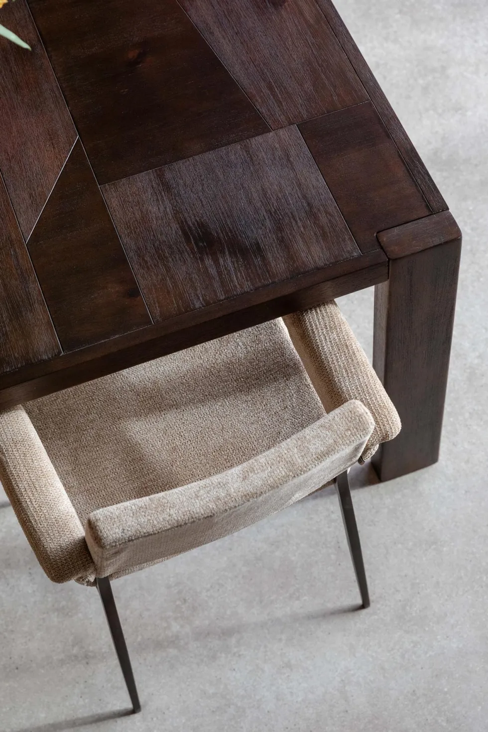 Table à manger en bois d'hévéa 180x90x75cm Bruneau - Dutchbone