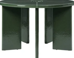 Table à manger en béton et fibre de verre vert 120x75cm Deya - Ferm living
