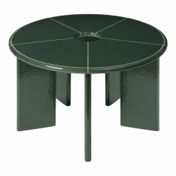Table à manger en béton et fibre de verre vert 120x75cm Deya - Ferm living
