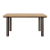 Table à manger en chêne et acier foncé 160x90cm Atura - Ferm living